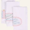 3 st tygservetter vit - 45x45 cm