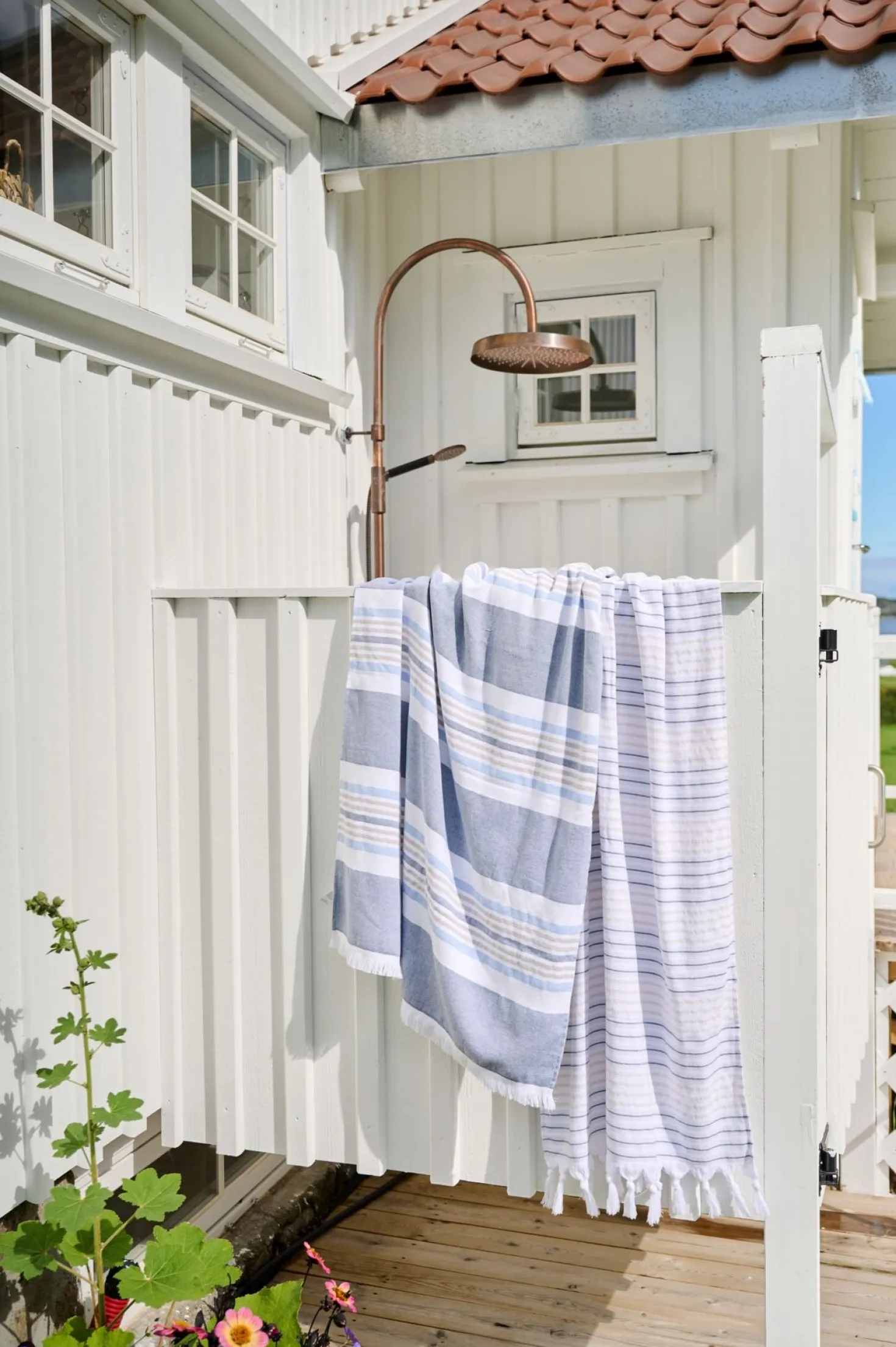 Badlakan multi/blå - 75x150 cm