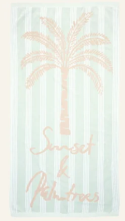 Badlakan multi/grön - 75x150cm