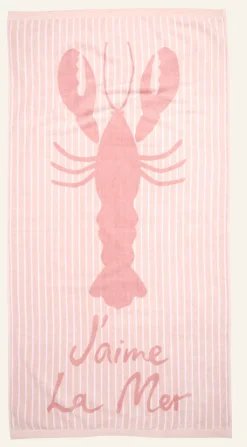 Badlakan multi/rosa - 75x150 cm