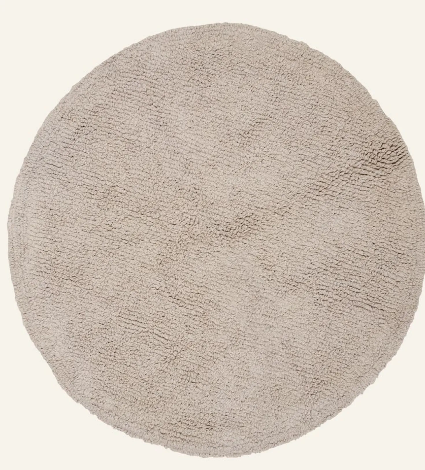 Badrumsmatta beige - ø60 cm