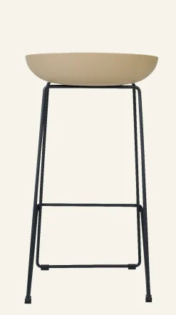 Barstol beige - 44x43x79 cm