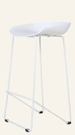 Barstol vit - 44x43x79 cm