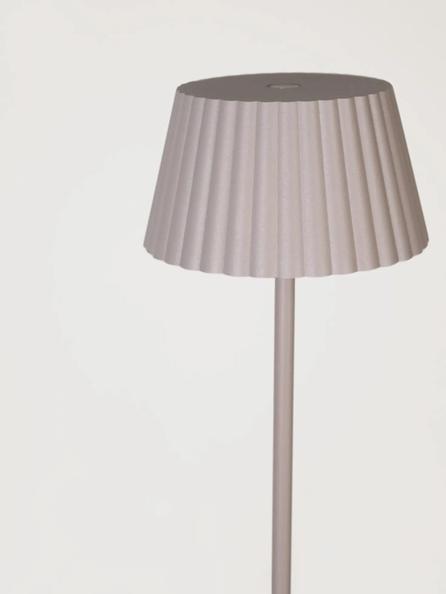 Batteridriven golvlampa taupe - 122 cm ø13,5