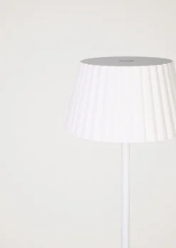 Batteridriven golvlampa vit - 122 cm ø13,5