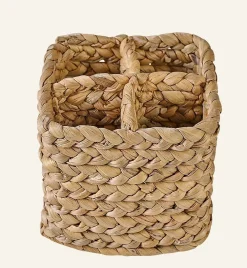 Bestickkorg natur - 15x15x13 cm