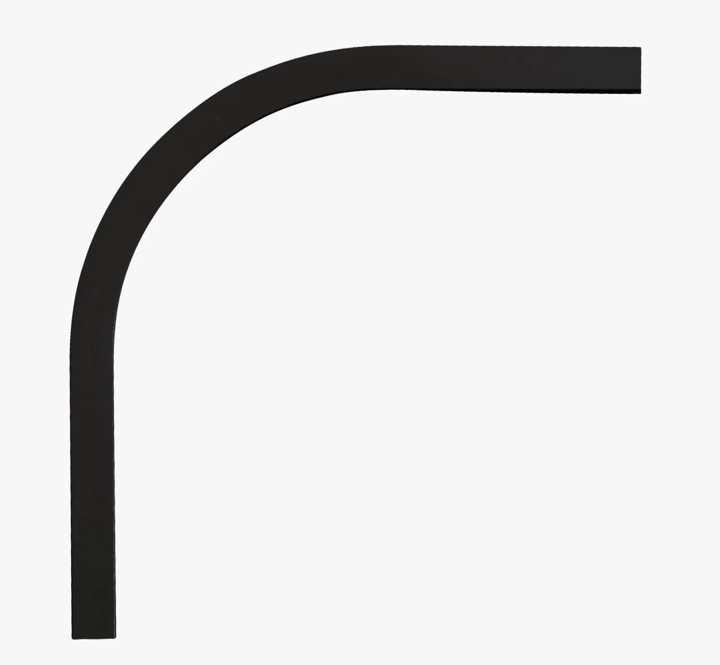 Båge 90° svart - 20x20 cm
