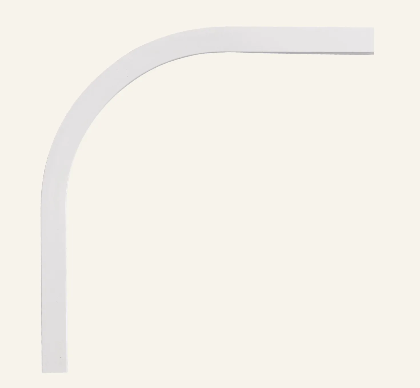 Båge 90° vit - 20x20 cm