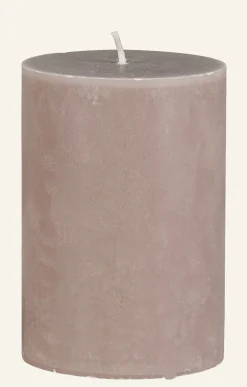 Blockljus beige - 6,8x15 cm