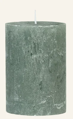 Blockljus grön - 7x10 cm