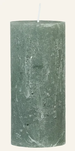 Blockljus grön - 7x10 cm