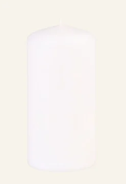 Blockljus vit - 5,8x12 cm