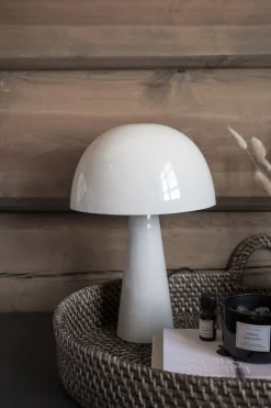 Bordslampa beige - 24x24x37 cm
