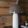 Bordslampa brun - 24x24x37 cm