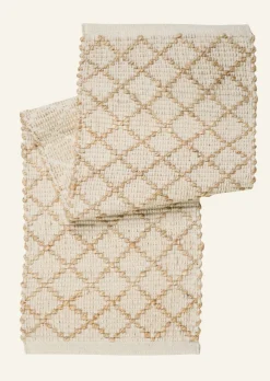 Bordslöpare vit - 33x110 cm