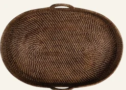 Bricka mörkbrun - 49x73x9 cm