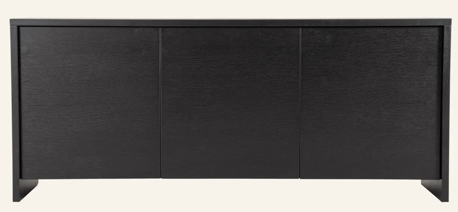 Byrå svart - 180x40x76 cm