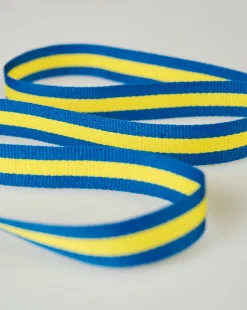 Dekorationsband multi/blå - 1,5cm x 3m