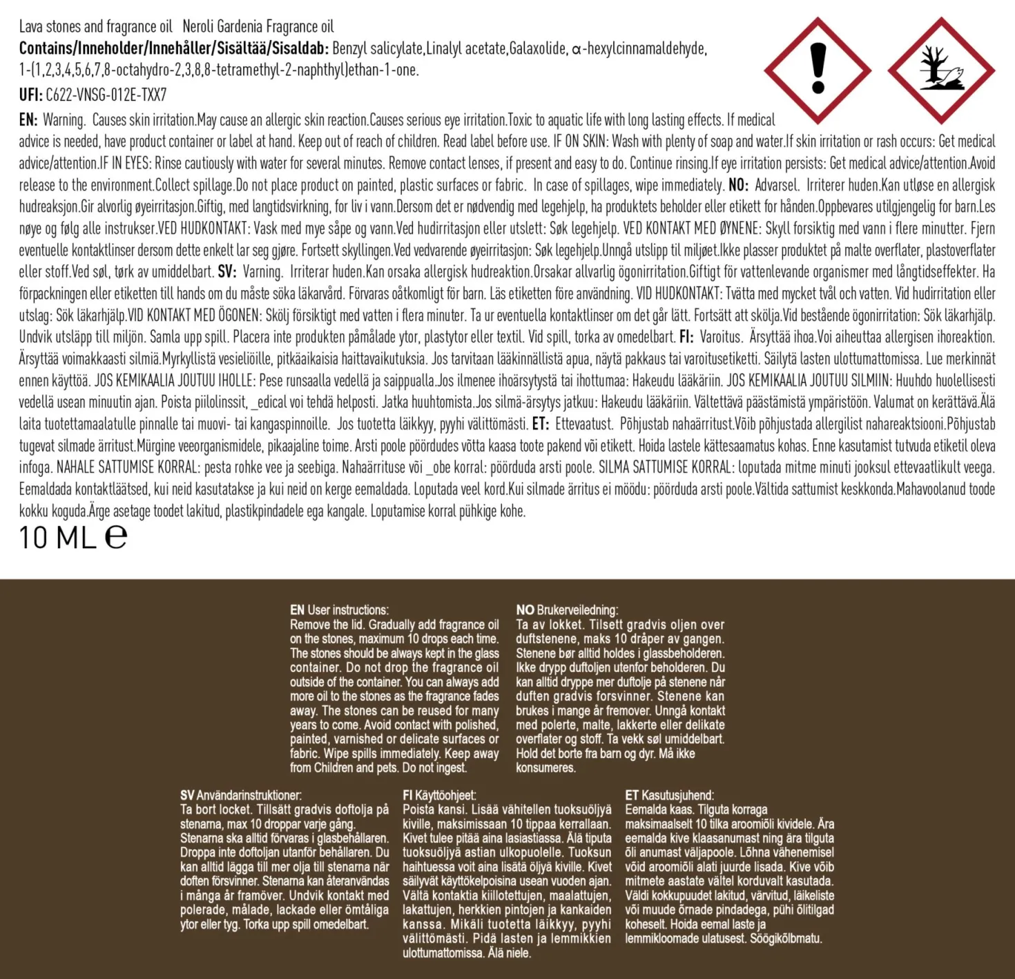 Doftstenar brun - 10 ml