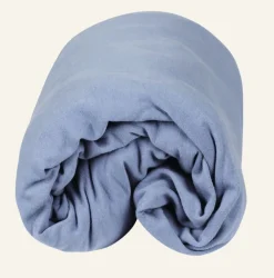Dra-på-lakan blå - 90x200 cm