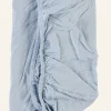 Dra-på-lakan ljusblå - 60x120cm