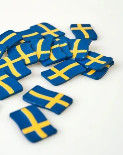 Flaggpynt multi/blå - 50stk