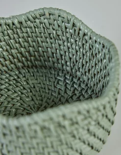 Flaskkorg grön - ø12 h7 cm