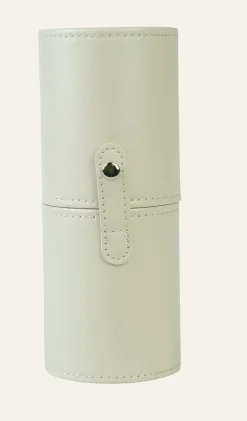 Fodral för sminkborstar beige - 8x20 cm