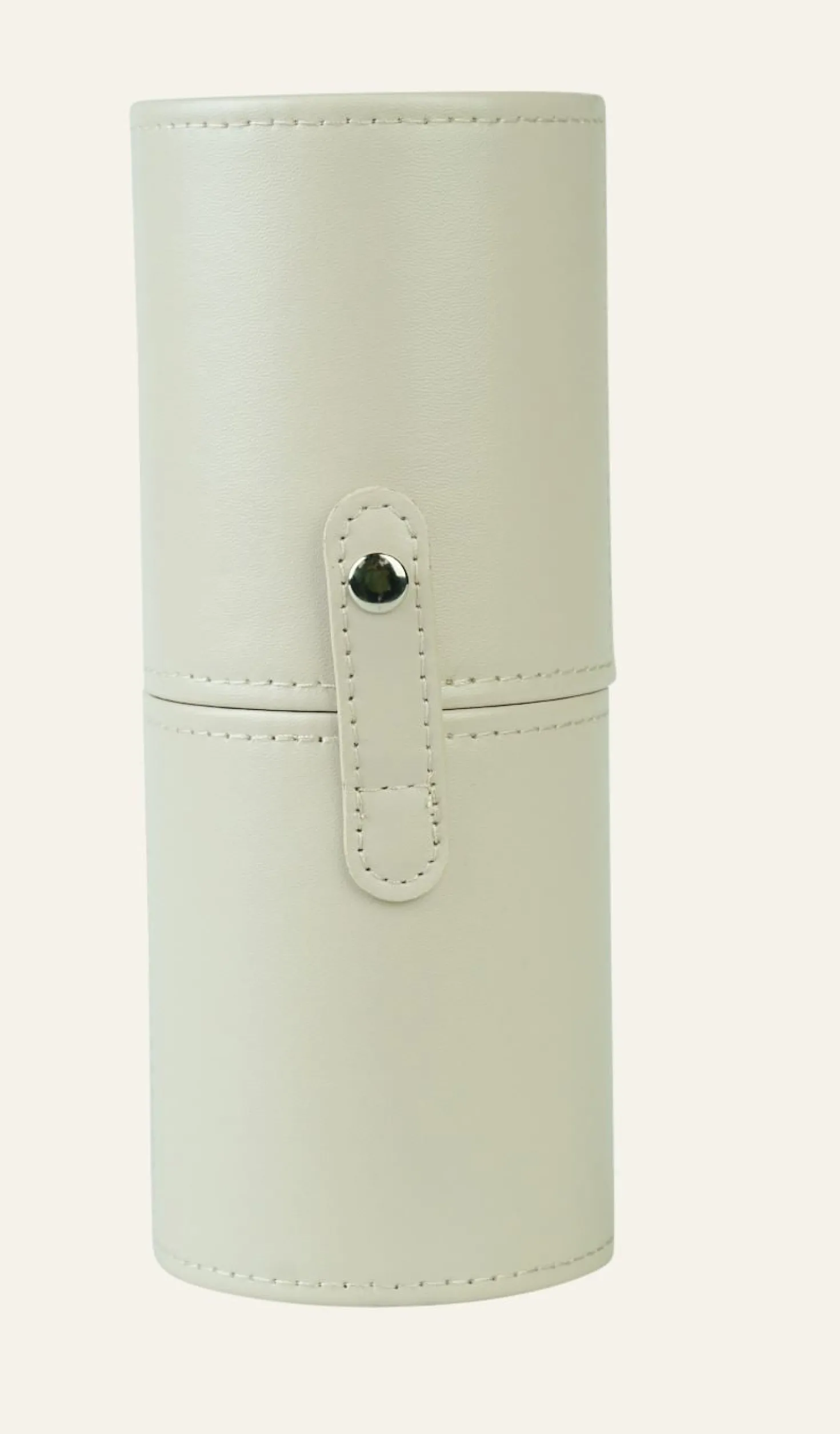 Fodral för sminkborstar beige - 8x20 cm