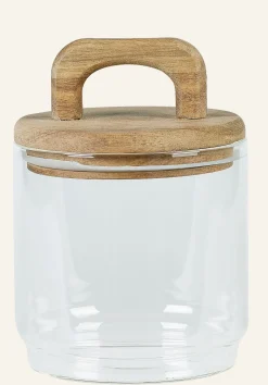 Förvaringsburk transparent - ø10 x h13,5cm