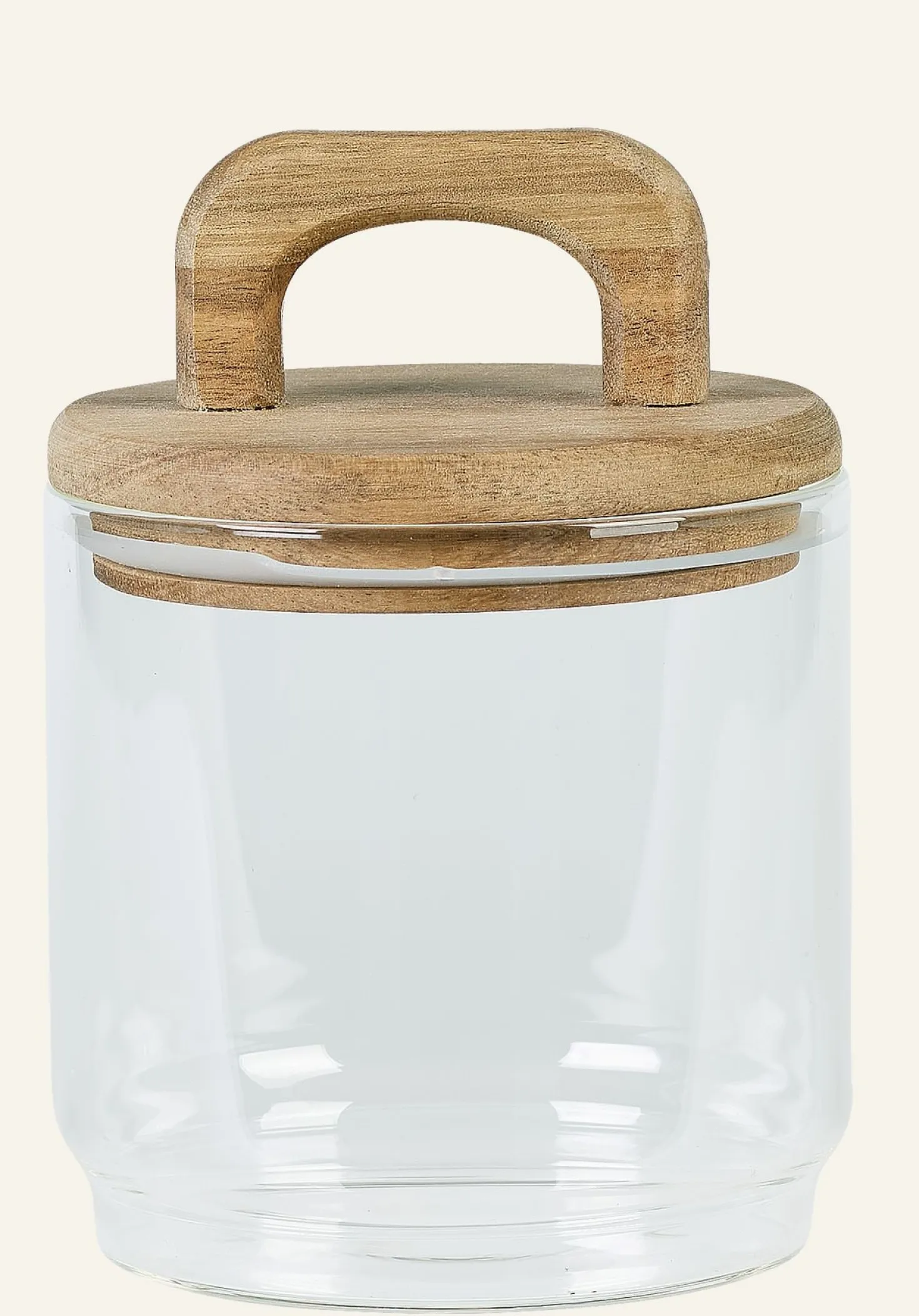 Förvaringsburk transparent - ø10 x h13,5cm