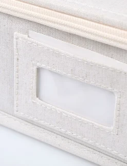 Förvaringslåda ljus natur - 46x35x10,2 cm