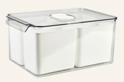 Förvaringslåda offwhite - 21x32,5x15,5 cm