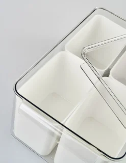 Förvaringslåda offwhite - 21x32,5x15,5 cm