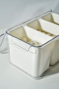 Förvaringslåda offwhite - 16x31,5x14,5 cm