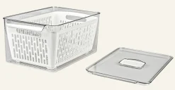 Förvaringslåda offwhite - 21x32,5x15,5 cm