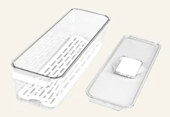 Förvaringslåda offwhite - 11x34x9 cm
