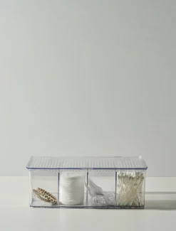 Förvaringslåda transparent - 17,3x27,5x9,5 cm