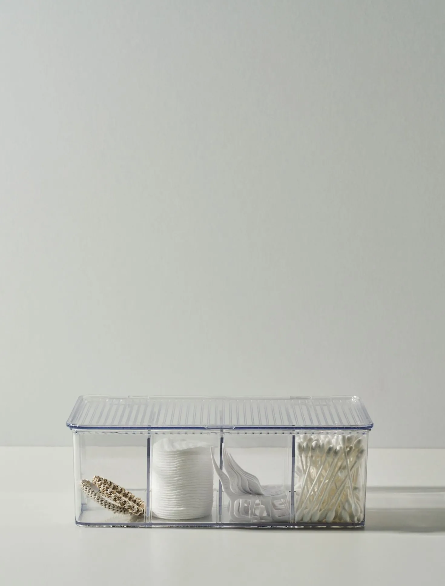 Förvaringslåda transparent - 17,3x27,5x9,5 cm