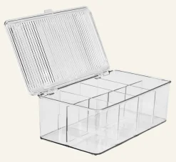 Förvaringslåda transparent - 17,3x27,5x9,5 cm