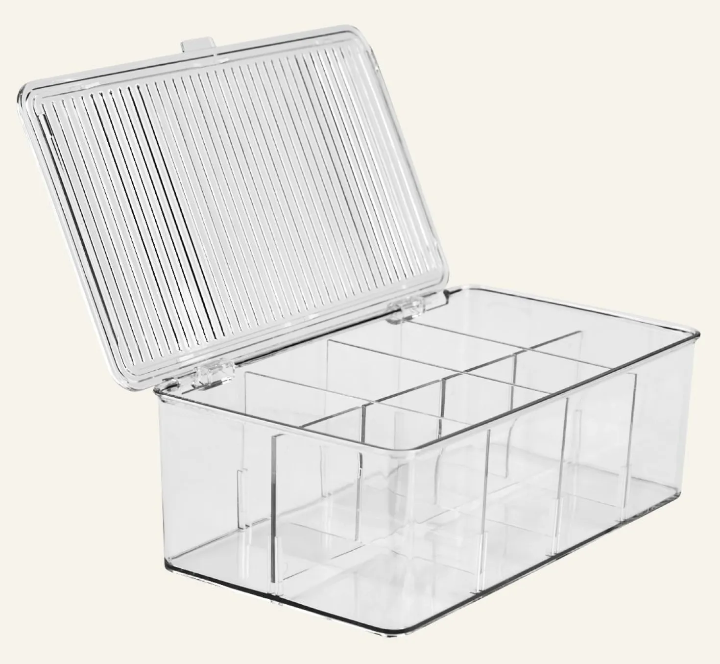 Förvaringslåda transparent - 17,3x27,5x9,5 cm