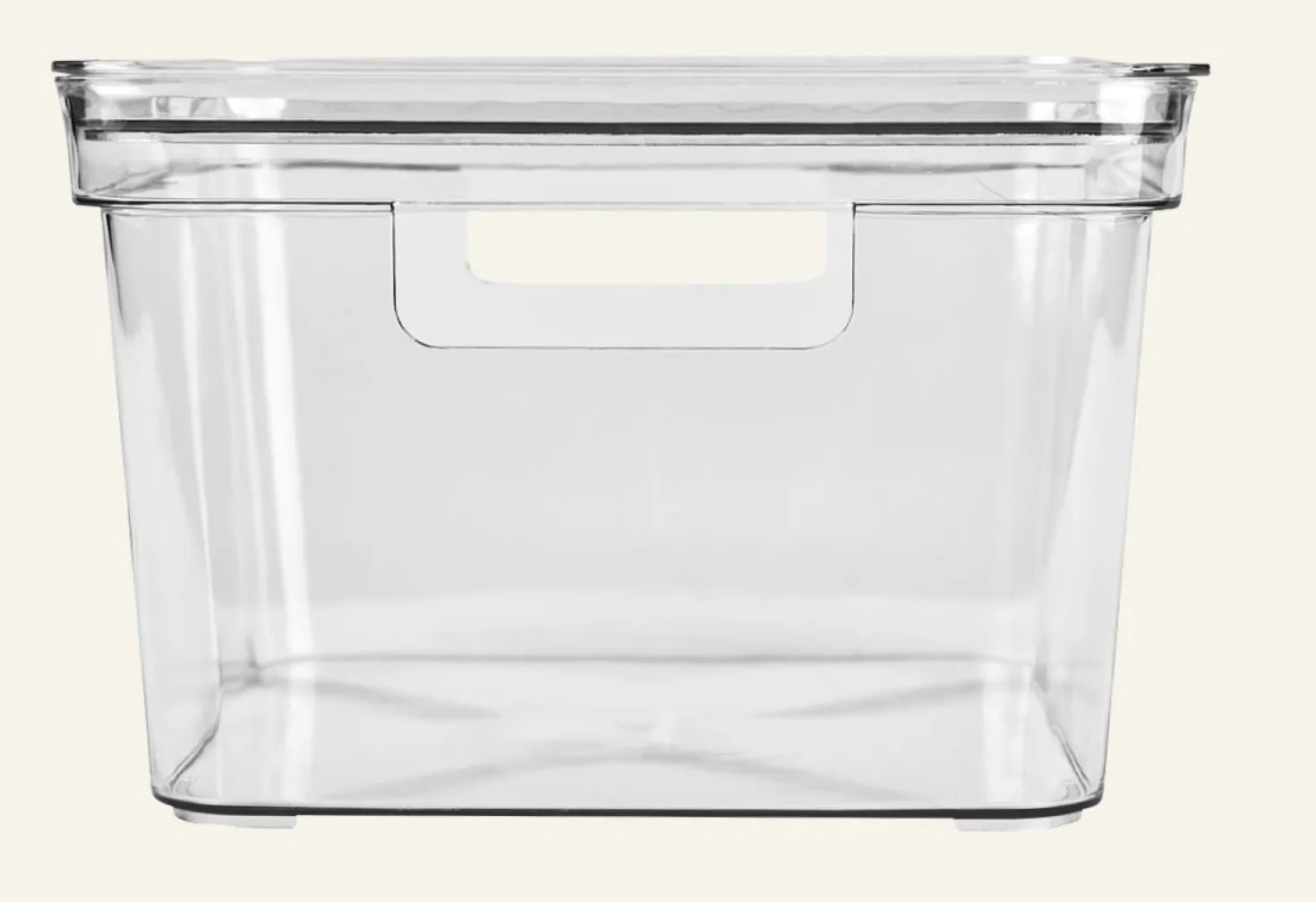 Förvaringslåda transparent - 25x25x15,5 cm