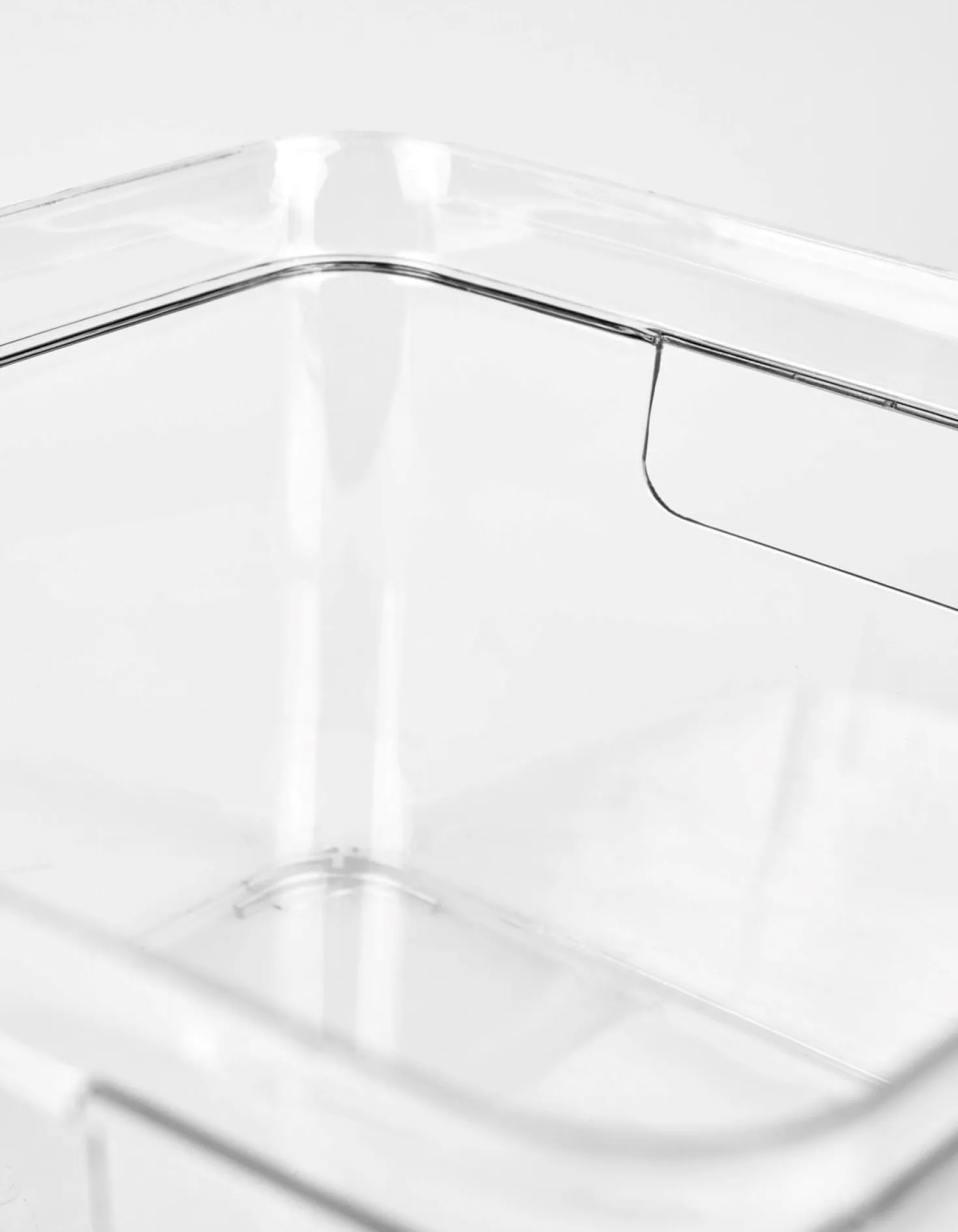 Förvaringslåda transparent - 25x25x15,5 cm