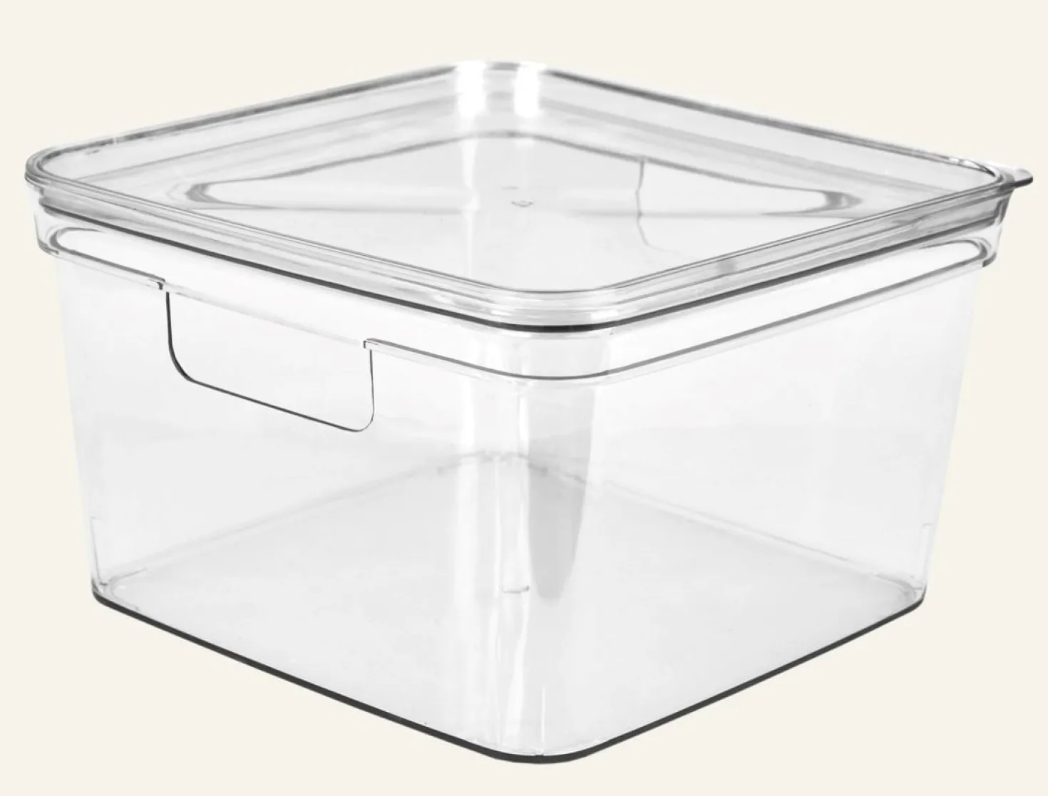 Förvaringslåda transparent - 25x25x15,5 cm