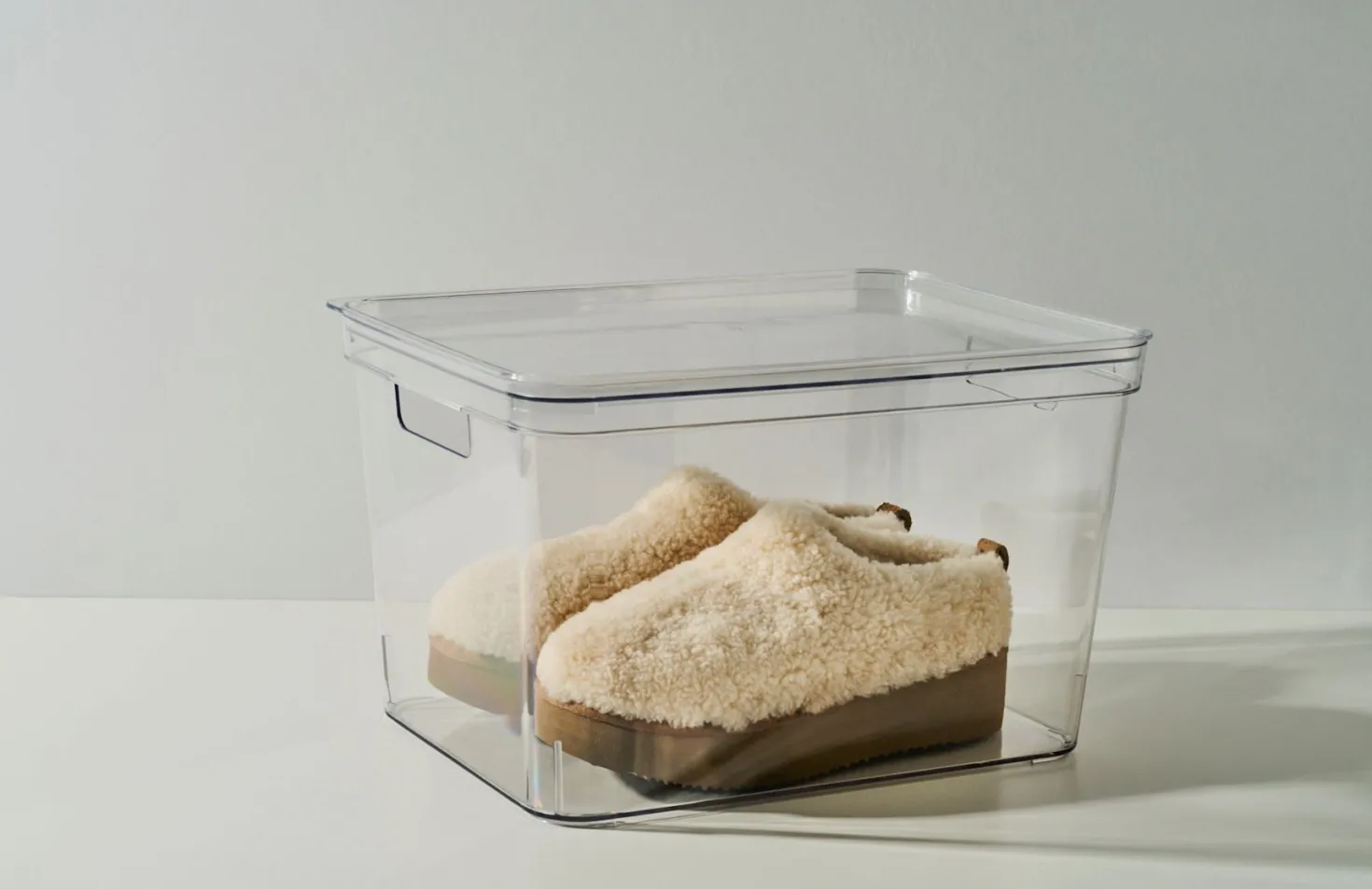 Förvaringslåda transparent - 25x25x15,5 cm