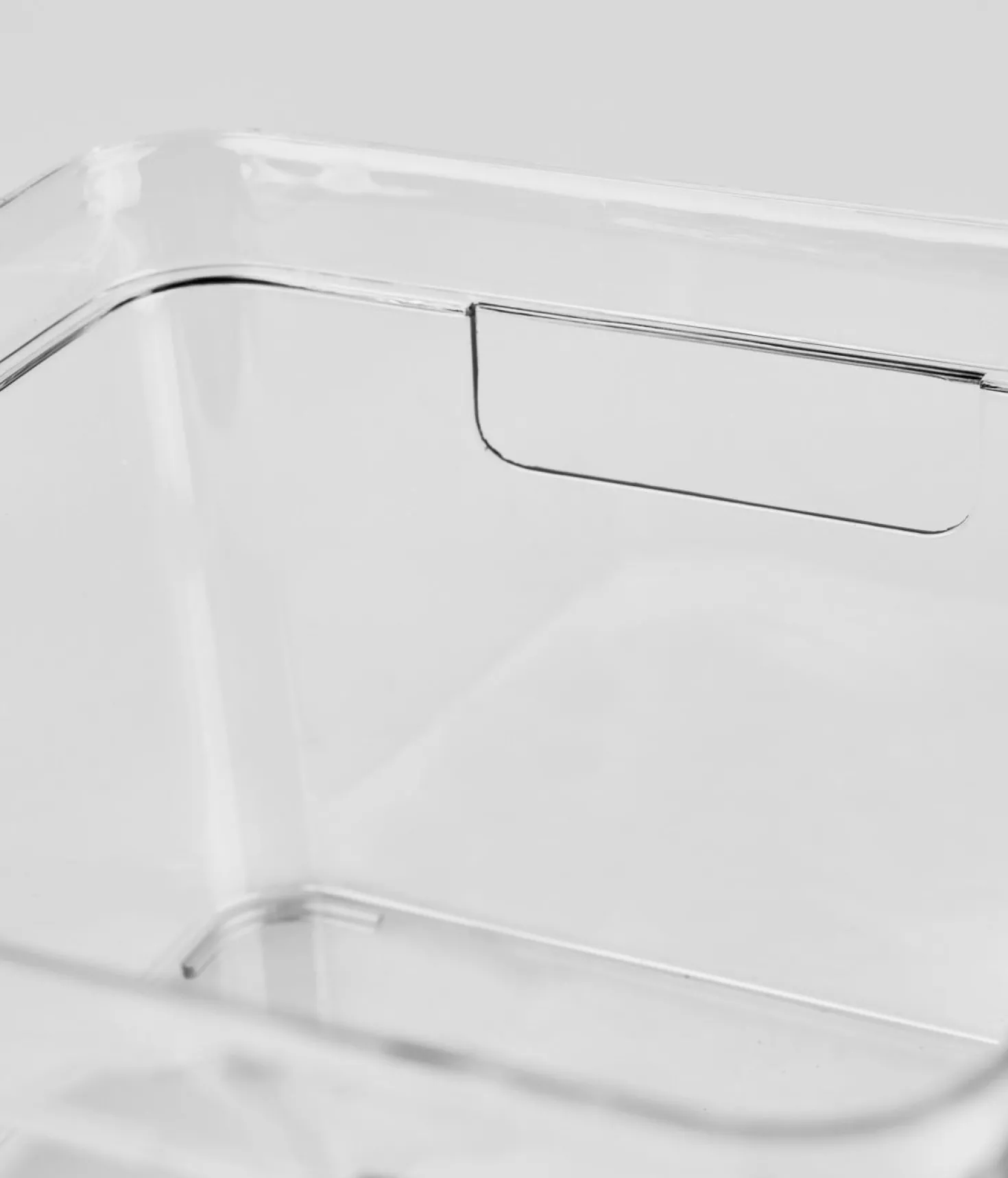 Förvaringslåda transparent - 25x25x15,5 cm
