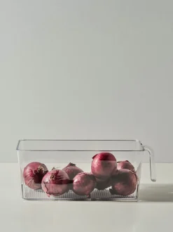Förvaringslåda transparent - 12,5x30x11 cm