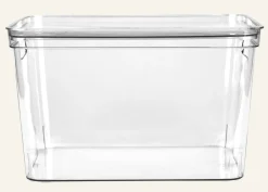 Förvaringslåda transparent - 27x36x22 cm