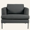 Fåtölj grå - 93x94x80 cm