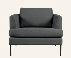 Fåtölj grå - 93x94x80 cm
